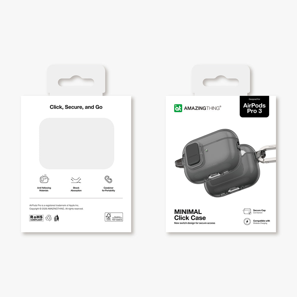 AmazingThing Minimal Case for AirPods Pro 3 - Black_4