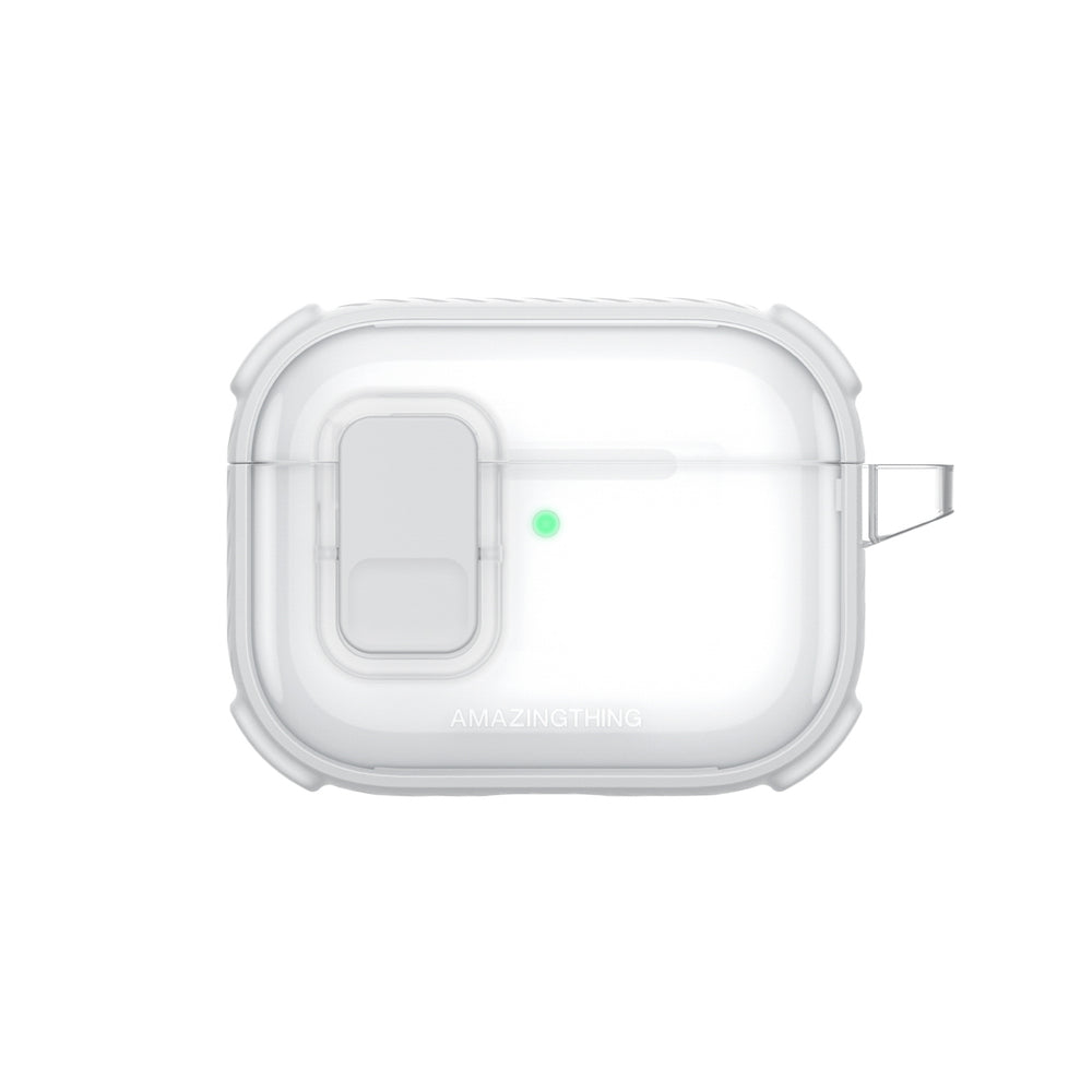 AmazingThing Titan Pro Mag Case Clear for AirPods Pro 3 - White_0