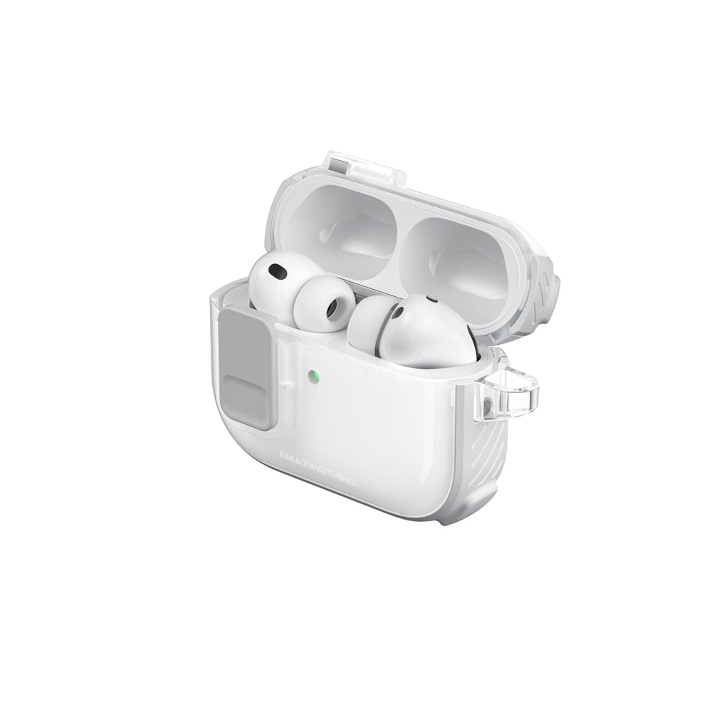 AmazingThing Titan Pro Mag Case Clear for AirPods Pro 3 - White_10