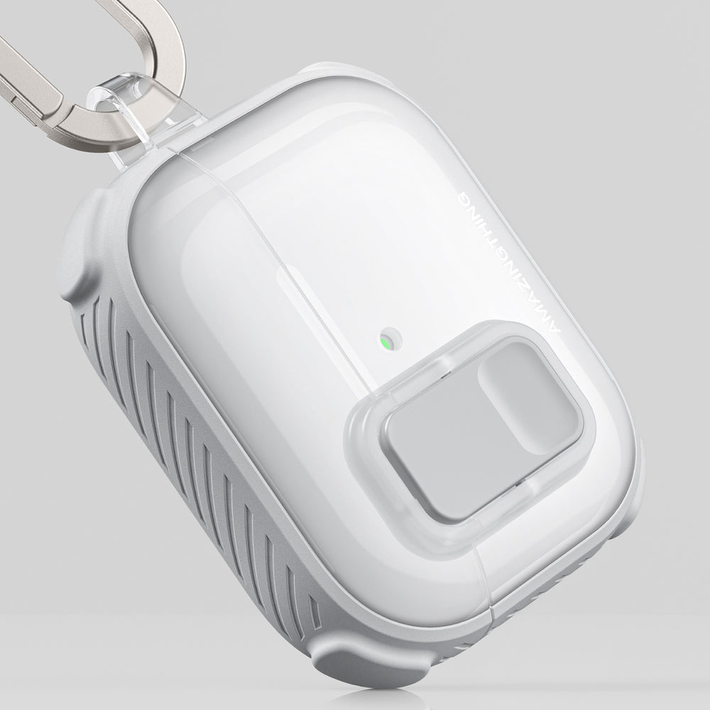AmazingThing Titan Pro Mag Case Clear for AirPods Pro 3 - White_12