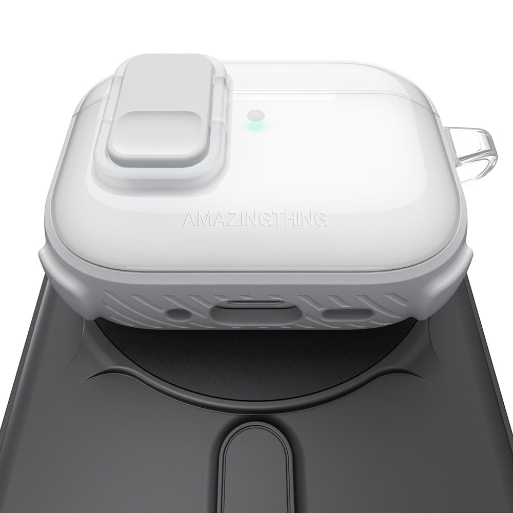 AmazingThing Titan Pro Mag Case Clear for AirPods Pro 3 - White_13