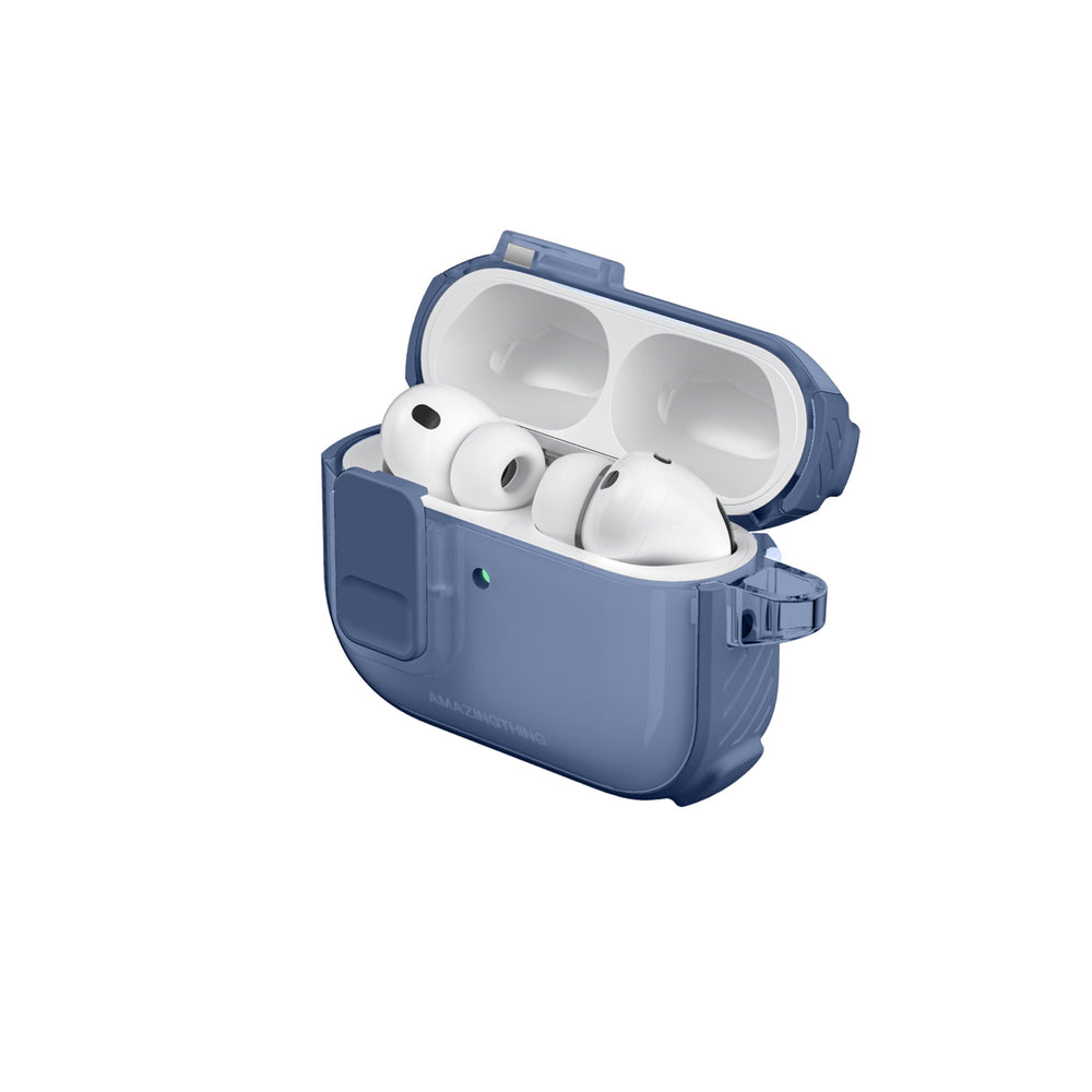 AmazingThing Titan Pro Mag Case Clear for AirPods Pro 3 - Blue_10