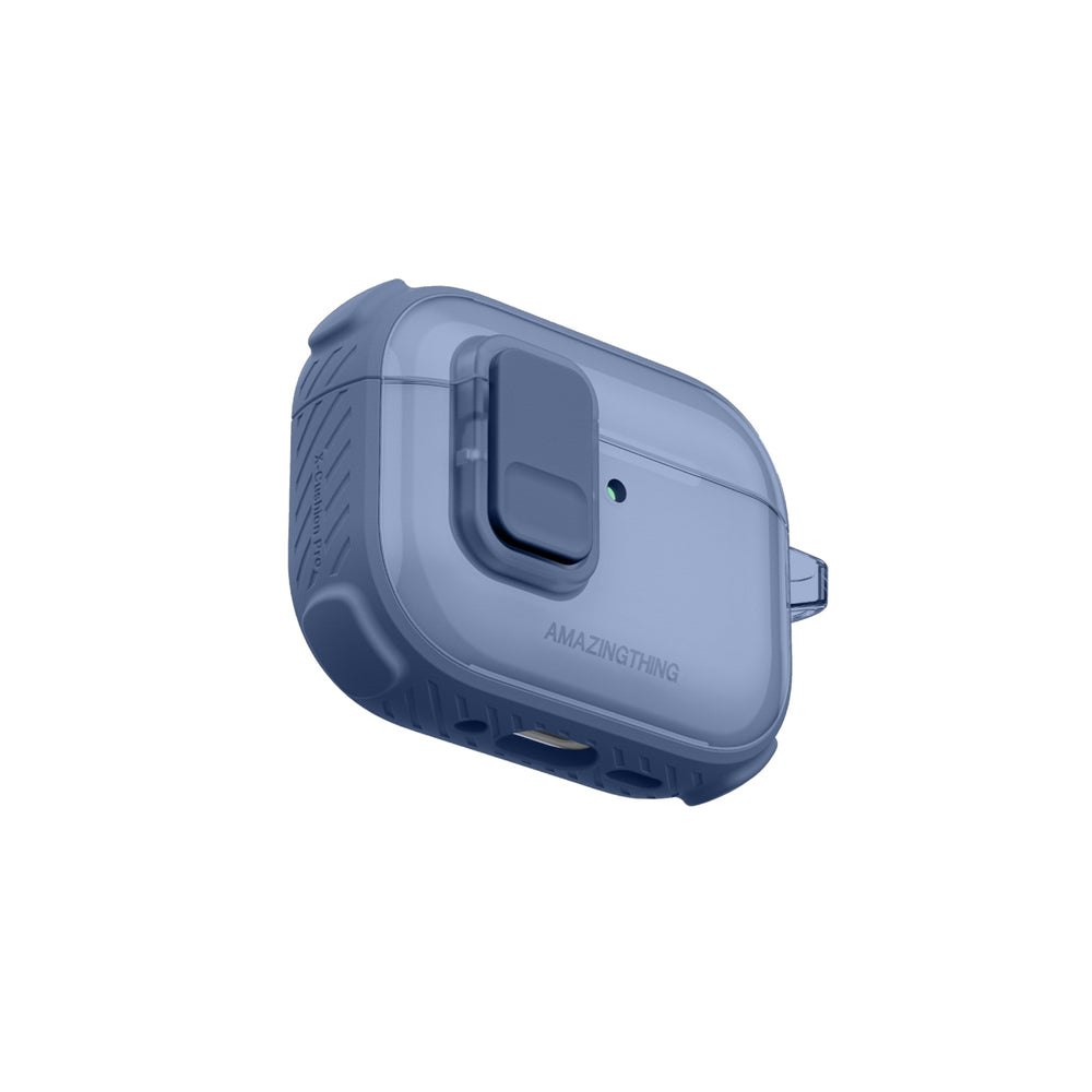 AmazingThing Titan Pro Mag Case Clear for AirPods Pro 3 - Blue_7