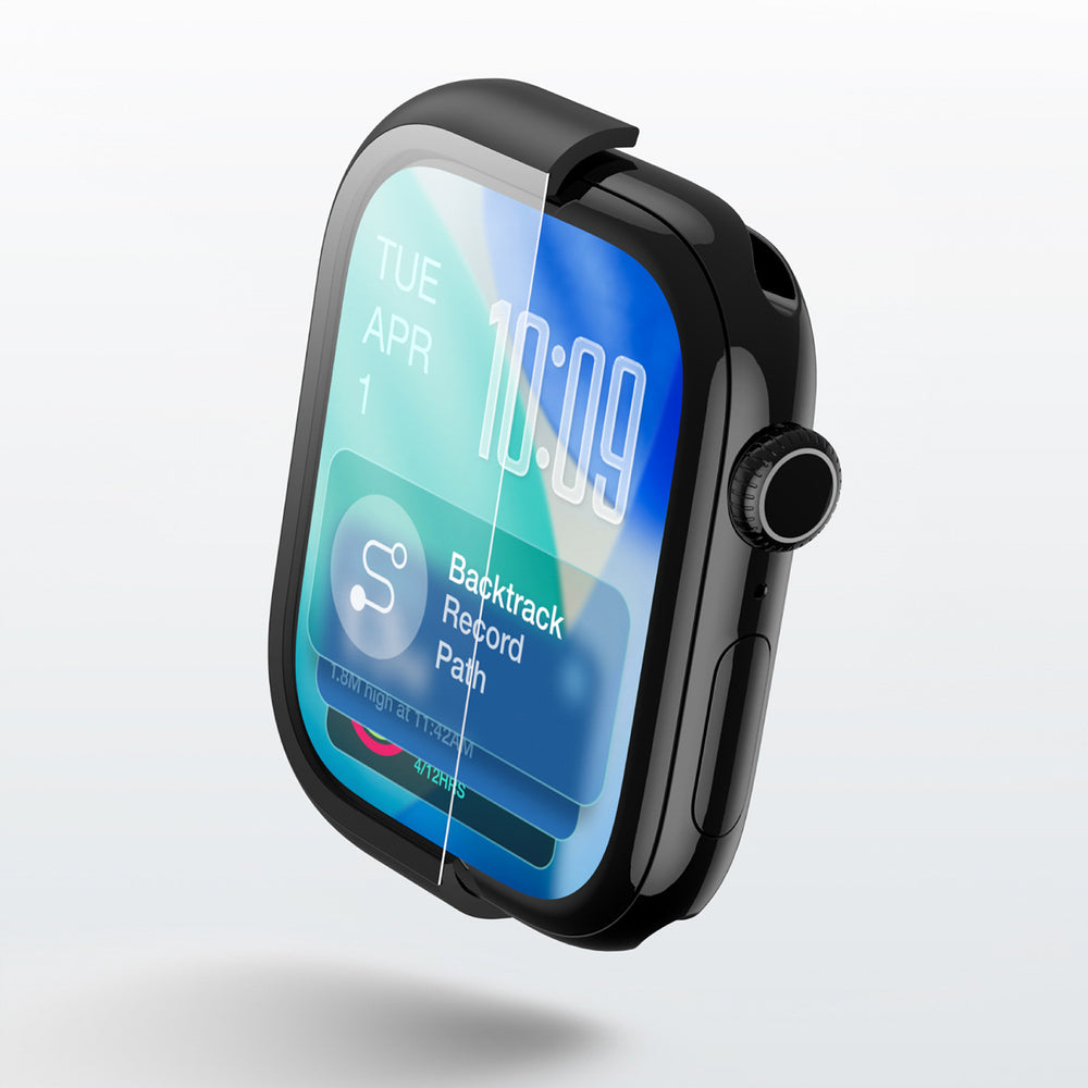 AmazingThing Radix Glass Screen Protector with Case for Apple Watch Series 11 46mm - Black_7