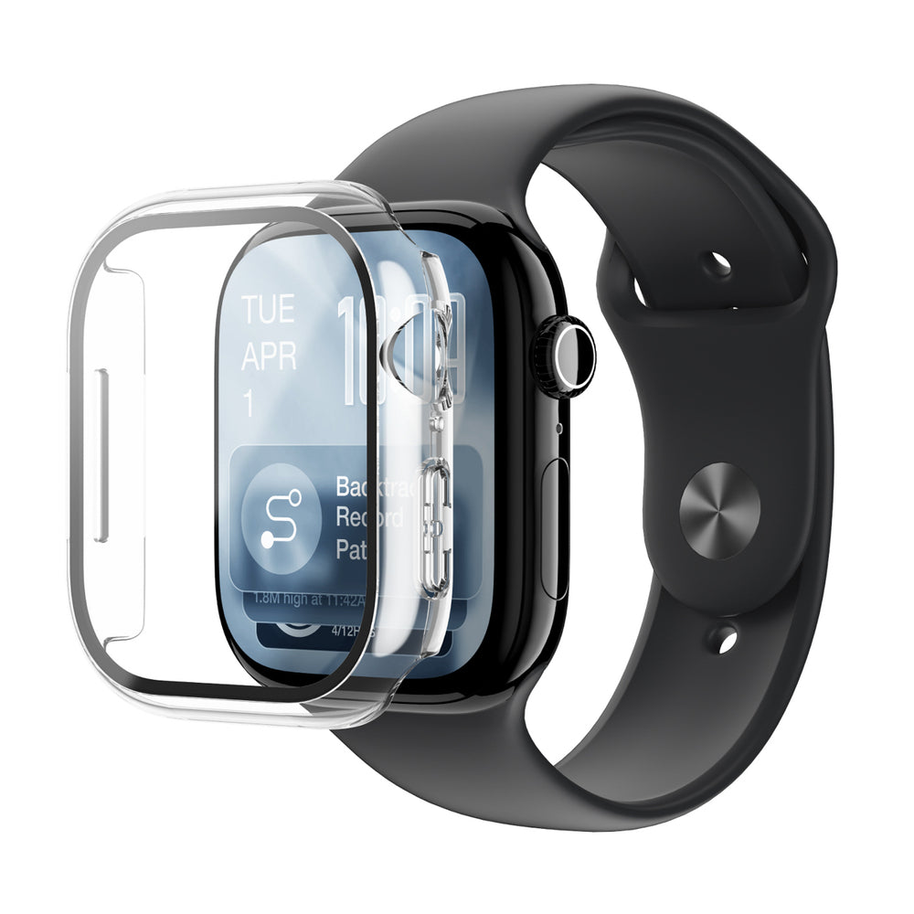 AmazingThing Radix Glass Screen Protector with Case for Apple Watch Series 11 42mm - Clear_0