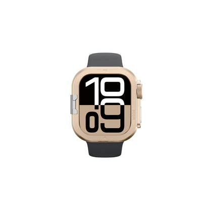 AmazingThing Titan Pro Metal Case for Apple Watch 11 46mm Aluminum - Gold_2