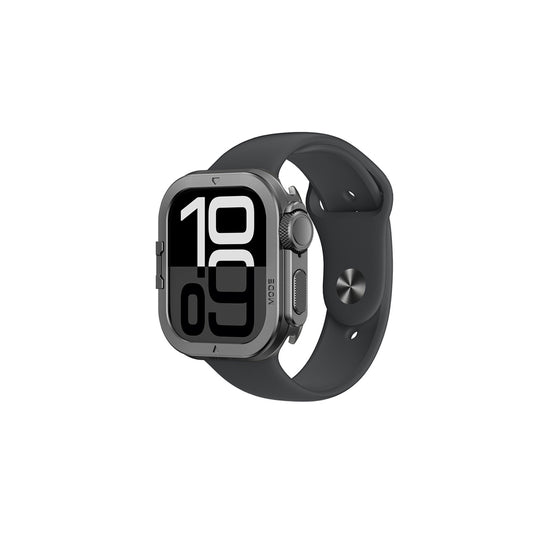 AmazingThing Titan Pro Metal Case for Apple Watch 11 46mm Aluminum - Black_0