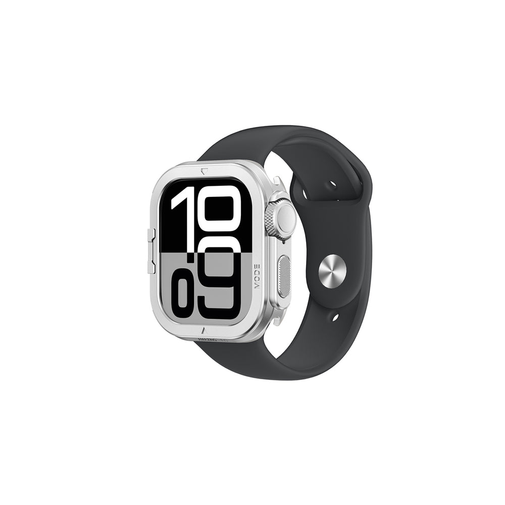 AmazingThing Titan Pro Metal Case for Apple Watch 11 46mm Aluminum - Silver_0