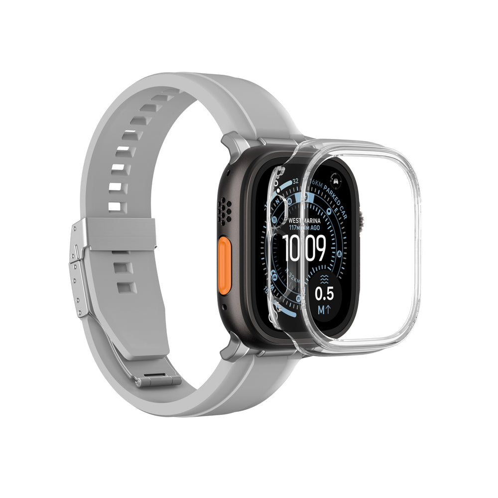 AmazingThing Minimal Protective Case for Apple Watch UItra 3 49mm - Transparent_4