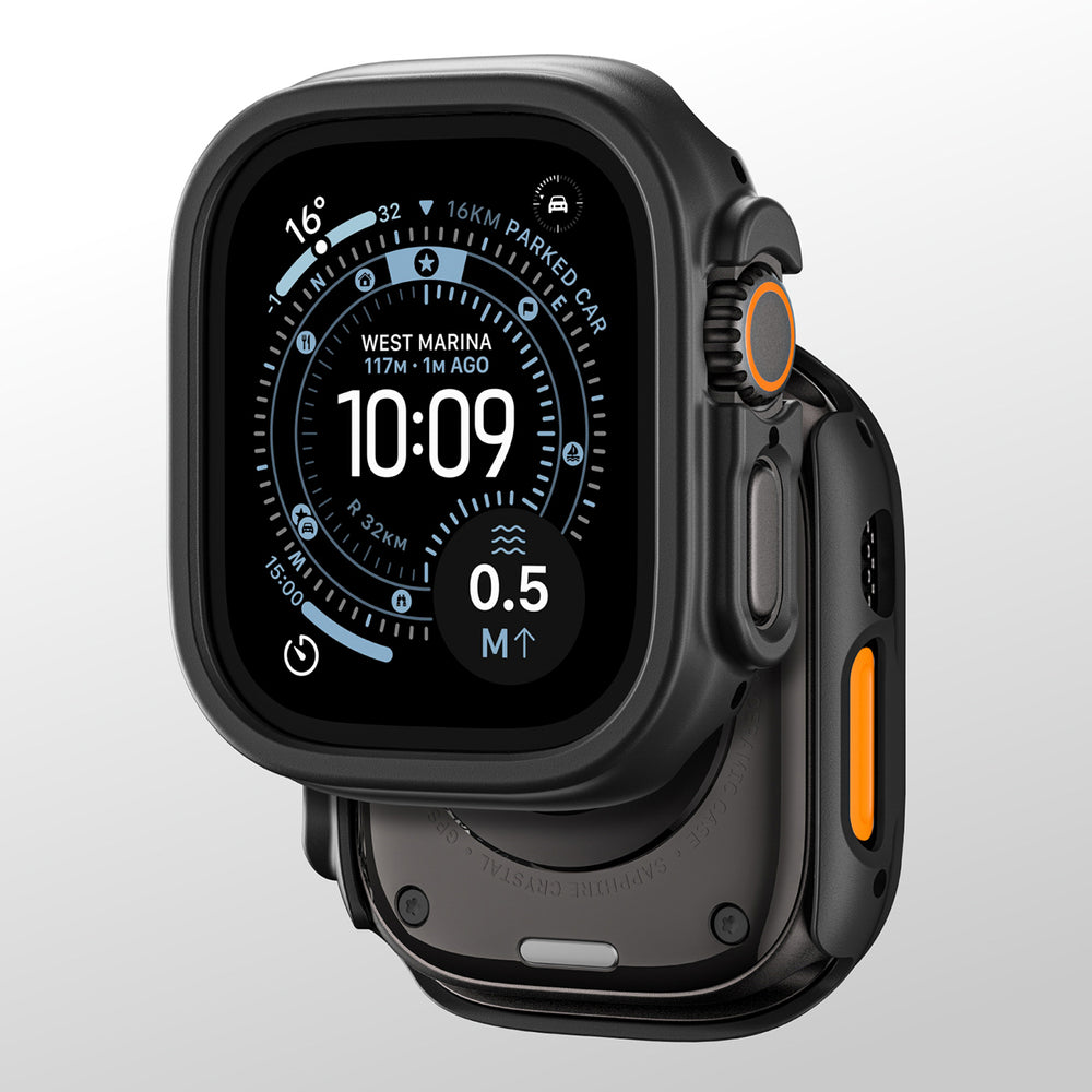 AmazingThing Minimal Protective Case for Apple Watch UItra 3 49mm - Black_10