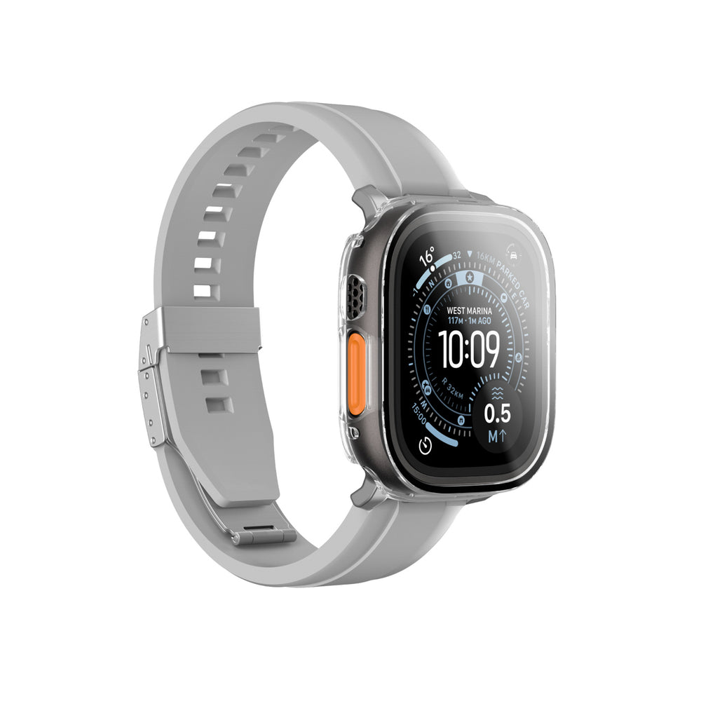 AmazingThing Radix Glass Screen Protector with Case for Apple Watch UItra 3 49mm - Clear_1
