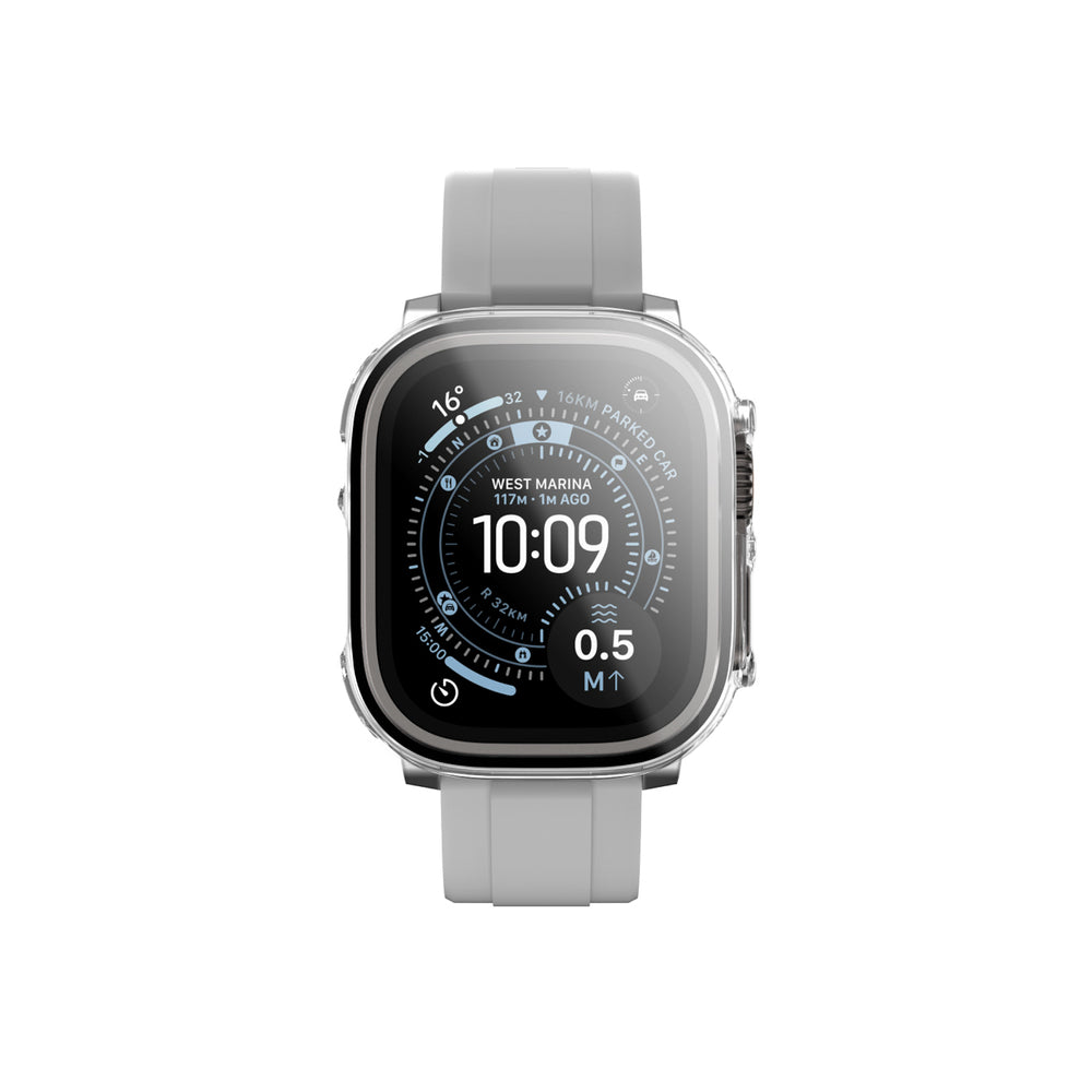 AmazingThing Radix Glass Screen Protector with Case for Apple Watch UItra 3 49mm - Clear_2