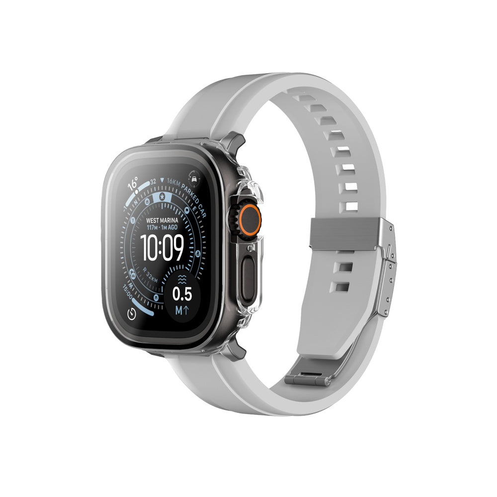 AmazingThing Radix Glass Screen Protector with Case for Apple Watch UItra 3 49mm - Clear_5
