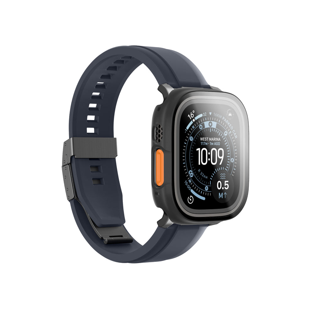 AmazingThing Radix Glass Screen Protector with Case for Apple Watch UItra 3 49mm - Black_1