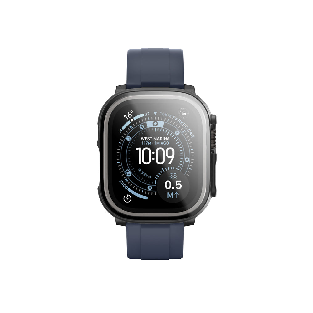 AmazingThing Radix Glass Screen Protector with Case for Apple Watch UItra 3 49mm - Black_2