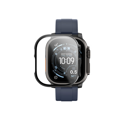 AmazingThing Radix Glass Screen Protector with Case for Apple Watch UItra 3 49mm - Black_3