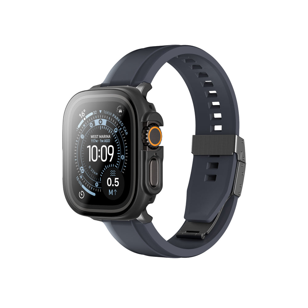 AmazingThing Radix Glass Screen Protector with Case for Apple Watch UItra 3 49mm - Black_5