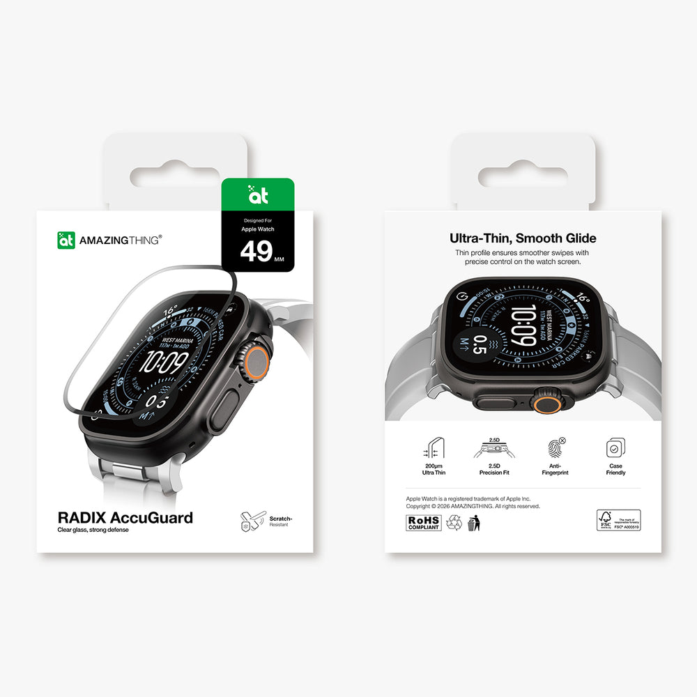 AmazingThing Radix Glass Screen Protector for Apple Watch UItra 3 49mm_9