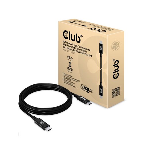 CABLE CLUB3D CERTIFICADO USB4 80G GEN3.2 TIPO-C 2M_0