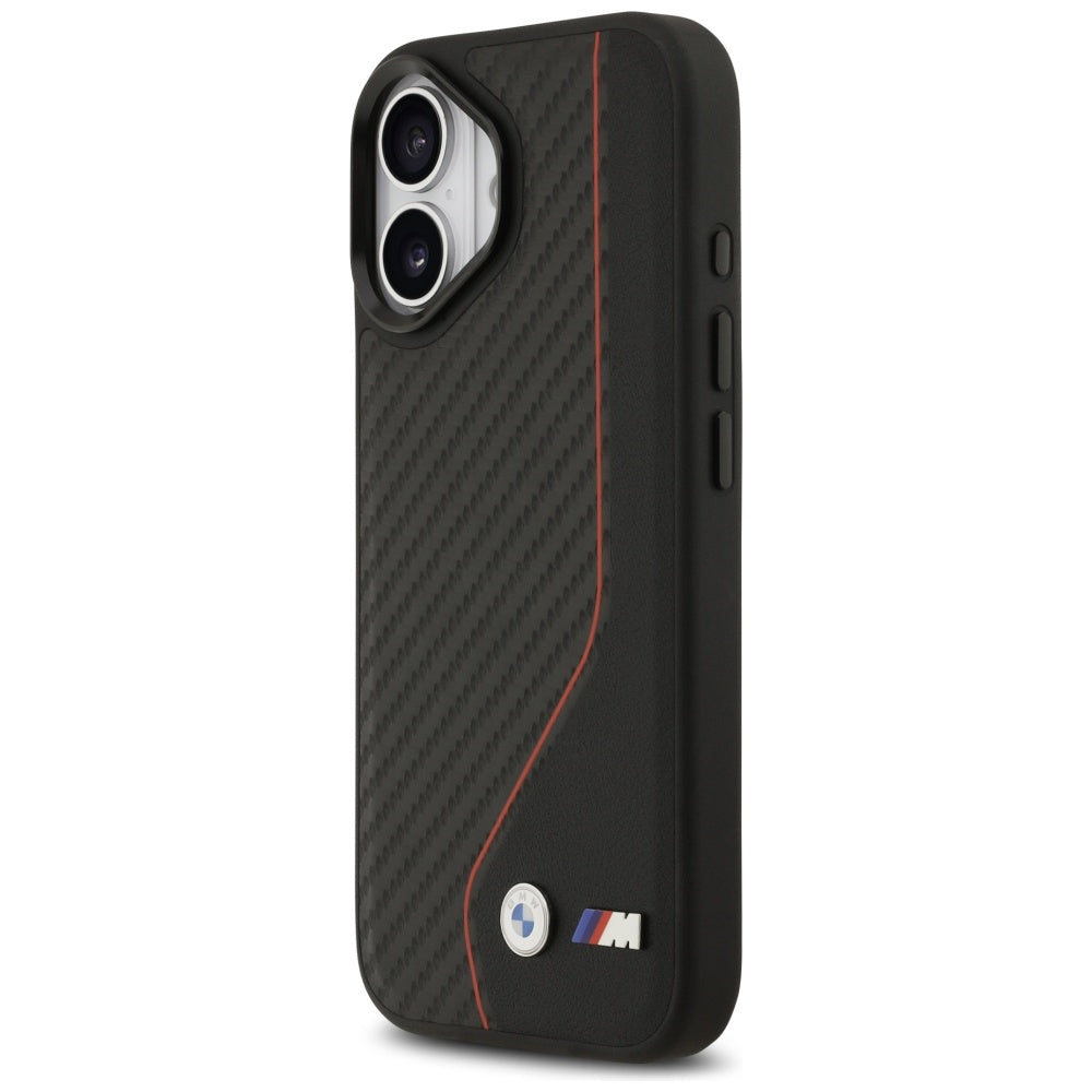 BMW M Carbon Line &amp; Logo MagSafe Case for iPhone 17 - Red_1