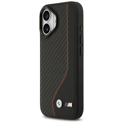 BMW M Carbon Line &amp; Logo MagSafe Case for iPhone 17 - Red_1