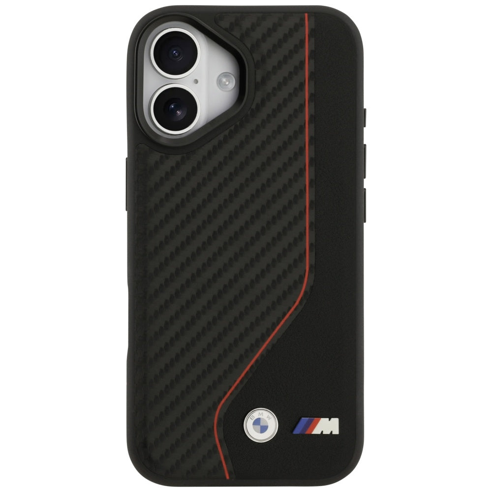 BMW M Carbon Line &amp; Logo MagSafe Case for iPhone 17 - Red_2