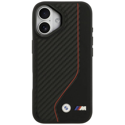 BMW M Carbon Line &amp; Logo MagSafe Case for iPhone 17 - Red_2