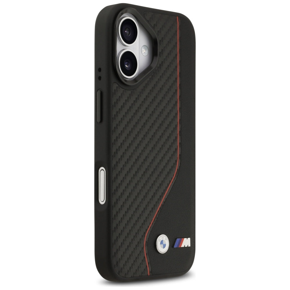 BMW M Carbon Line &amp; Logo MagSafe Case for iPhone 17 - Red_3