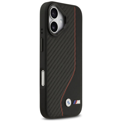 BMW M Carbon Line &amp; Logo MagSafe Case for iPhone 17 - Red_3
