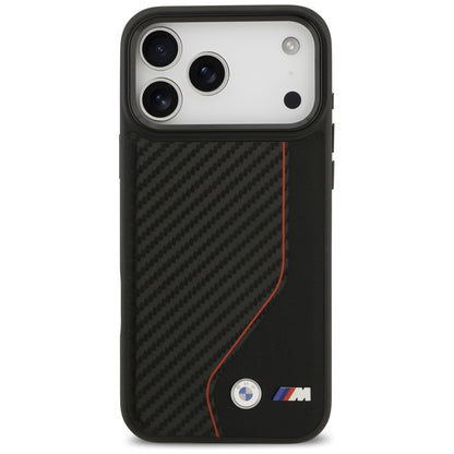 BMW M Carbon Line &amp; Logo MagSafe Case for iPhone 17 Pro Max - Red_2