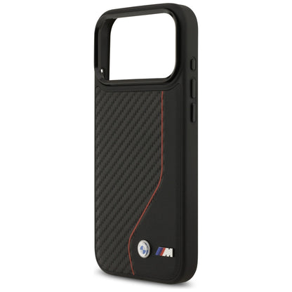 BMW M Carbon Line &amp; Logo MagSafe Case for iPhone 17 Pro Max - Red_5