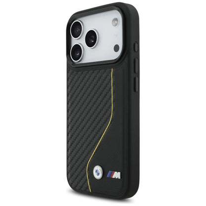 BMW M Carbon Line &amp; Logo MagSafe Case for iPhone 17 Pro - Yellow_1