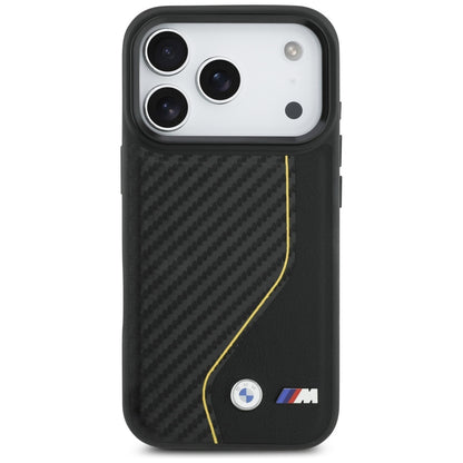 BMW M Carbon Line &amp; Logo MagSafe Case for iPhone 17 Pro - Yellow_2