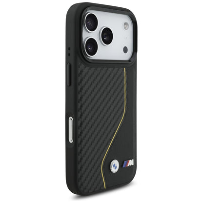 BMW M Carbon Line &amp; Logo MagSafe Case for iPhone 17 Pro - Yellow_3