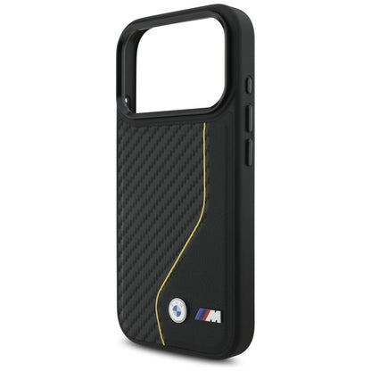 BMW M Carbon Line &amp; Logo MagSafe Case for iPhone 17 Pro - Yellow_5