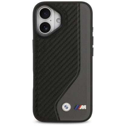 BMW M Carbon Logo MagSafe Case for iPhone 17 - Black and Gray_2