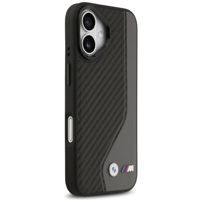 BMW M Carbon Logo MagSafe Case for iPhone 17 - Black and Gray_3