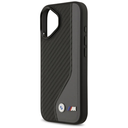 BMW M Carbon Logo MagSafe Case for iPhone 17 - Black and Gray_5
