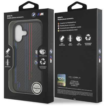 BMW M Kevlar Lines &amp; Logo MagSafe Case for iPhone 17 - Black_6