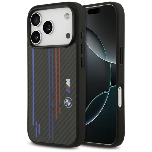 BMW M Kevlar Lines &amp; Logo MagSafe Case for iPhone 17 Pro - Black_0