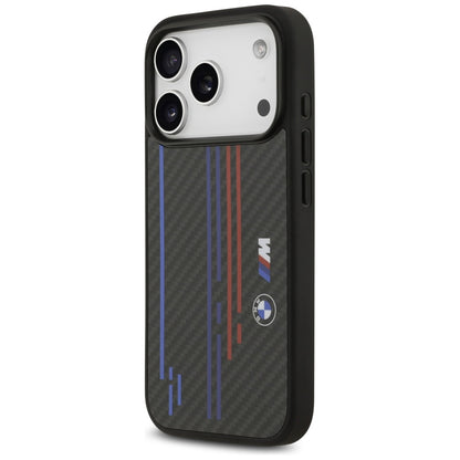 BMW M Kevlar Lines &amp; Logo MagSafe Case for iPhone 17 Pro - Black_1