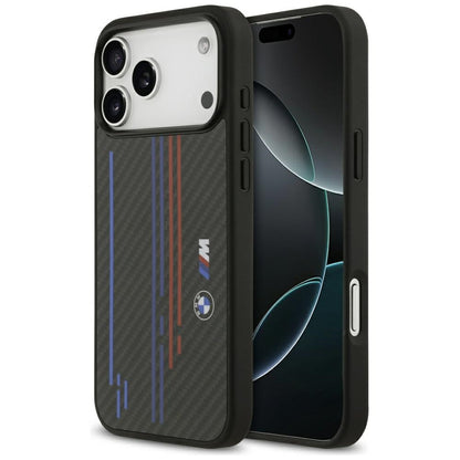 BMW M Kevlar Lines &amp; Logo MagSafe Case for iPhone 17 Pro Max - Black_0