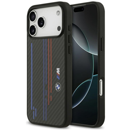 BMW M Kevlar Lines &amp; Logo MagSafe Case for iPhone 17 Pro Max - Black_0