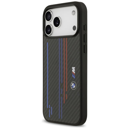BMW M Kevlar Lines &amp; Logo MagSafe Case for iPhone 17 Pro Max - Black_1