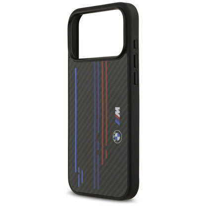 BMW M Kevlar Lines &amp; Logo MagSafe Case for iPhone 17 Pro Max - Black_5