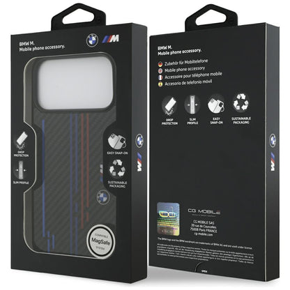 BMW M Kevlar Lines &amp; Logo MagSafe Case for iPhone 17 Pro Max - Black_7