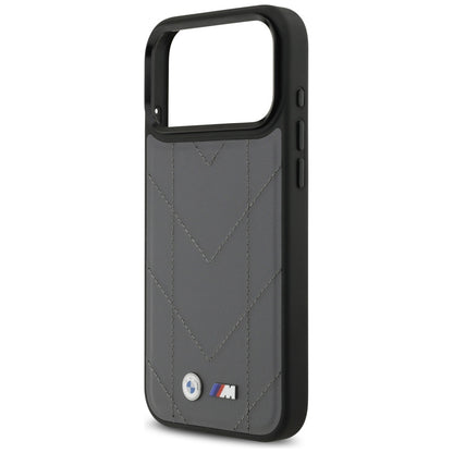 BMW M Quilted Logo MagSafe case for iPhone 17 Pro Max - graphite_5