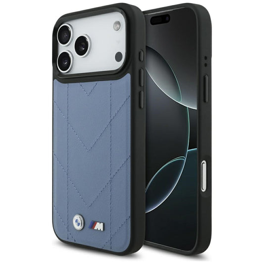 BMW M Quilted Logo MagSafe Case for iPhone 17 Pro Max - Blue_0