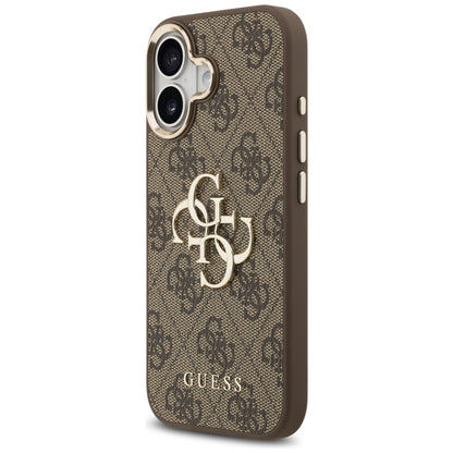 Guess 4G Big 4G Classic Logo Case for iPhone 17 - Brown and Gold_1