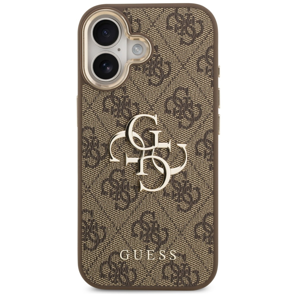 Guess 4G Big 4G Classic Logo Case for iPhone 17 - Brown and Gold_2